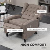 Polyester Fabric Reclining Armchair 73cm Wide - Velmora