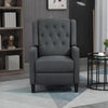Polyester Fabric Reclining Armchair With Leg Rest 68cm Wide - Velmora