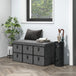 Polyester Fabric Shoe Storage Bench 76.5cm Wide With 6 Drawers - Velmora