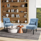 Polyester Fabric Single Sofa Tub Chair 52.5cm Wide in Set Of 2 - Velmora