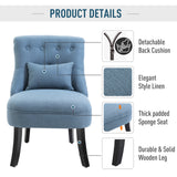 Polyester Fabric Single Sofa Tub Chair 52.5cm Wide in Set Of 2 - Velmora