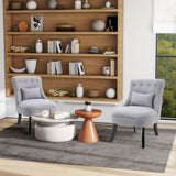 Polyester Fabric Single Sofa Tub Chair 52.5cm Wide in Set Of 2 - Velmora