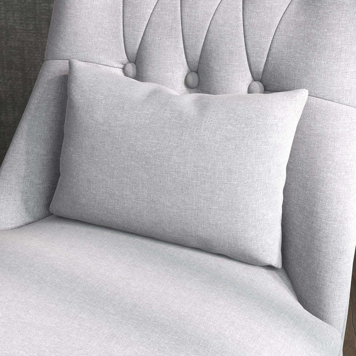 Polyester Fabric Single Sofa Tub Chair 52.5cm Wide in Set Of 2 - Velmora