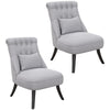 Polyester Fabric Single Sofa Tub Chair 52.5cm Wide in Set Of 2 - Velmora