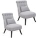 Polyester Fabric Single Sofa Tub Chair 52.5cm Wide in Set Of 2 - Velmora