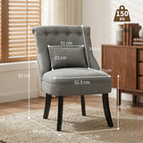 Polyester Fabric Single Sofa Tub Chair 52.5cm Wide - Velmora