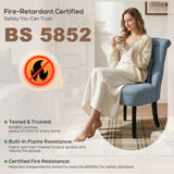 Polyester Fabric Single Sofa Tub Chair 52.5cm Wide - Velmora