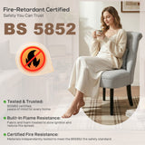 Polyester Fabric Single Sofa Tub Chair 52.5cm Wide - Velmora
