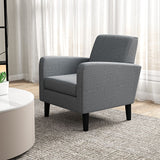Polyester Fabric Upholstered Accent Chair 66cm Wide in Set Of 2 - Velmora