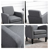 Polyester Fabric Upholstered Accent Chair 66cm Wide in Set Of 2 - Velmora