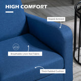 Polyester Fabric Upholstered Accent Chair 66cm Wide in Set Of 2 - Velmora