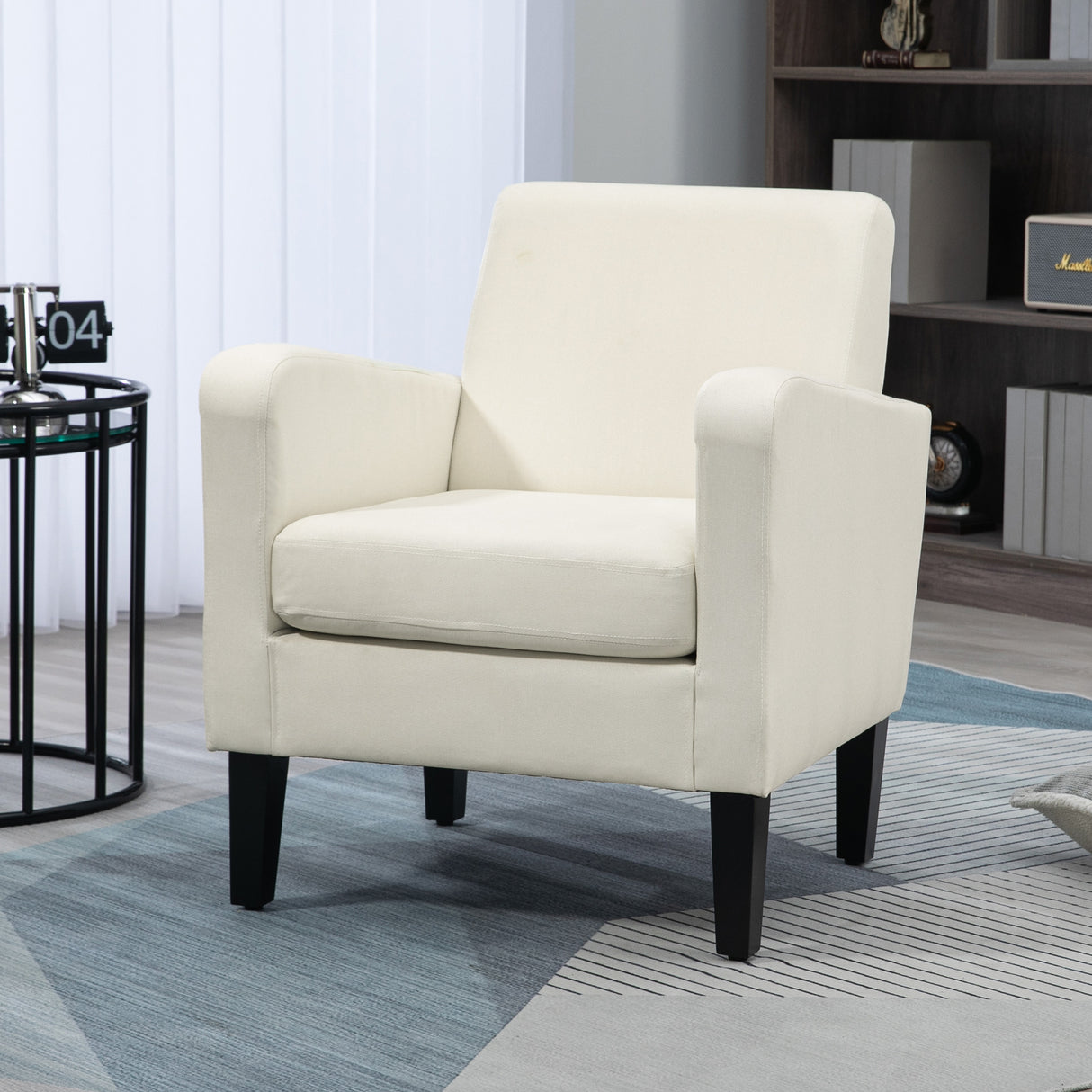 Polyester Fabric Upholstered Accent Chair 66cm Wide in Set Of 2 - Velmora