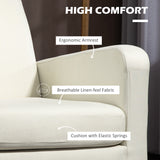 Polyester Fabric Upholstered Accent Chair 66cm Wide in Set Of 2 - Velmora