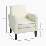 Polyester Fabric Upholstered Accent Chair 66cm Wide in Set Of 2 - Velmora