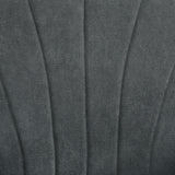 Polyester Fabric Upholstered Accent Chair With Rolled Arms 80cm Wide - Velmora