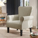 Polyester Fabric Upholstered Accent Chair With Rolled Arms 80cm Wide - Velmora