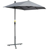 Polyester Half Parasol Umbrella 200cm Wide x 190cm Depth - Velmora