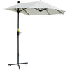 Polyester Half Parasol Umbrella 200cm Wide x 190cm Depth - Velmora