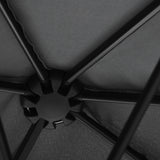 Polyester Half Parasol Umbrella 200cm Wide x 190cm Depth - Velmora