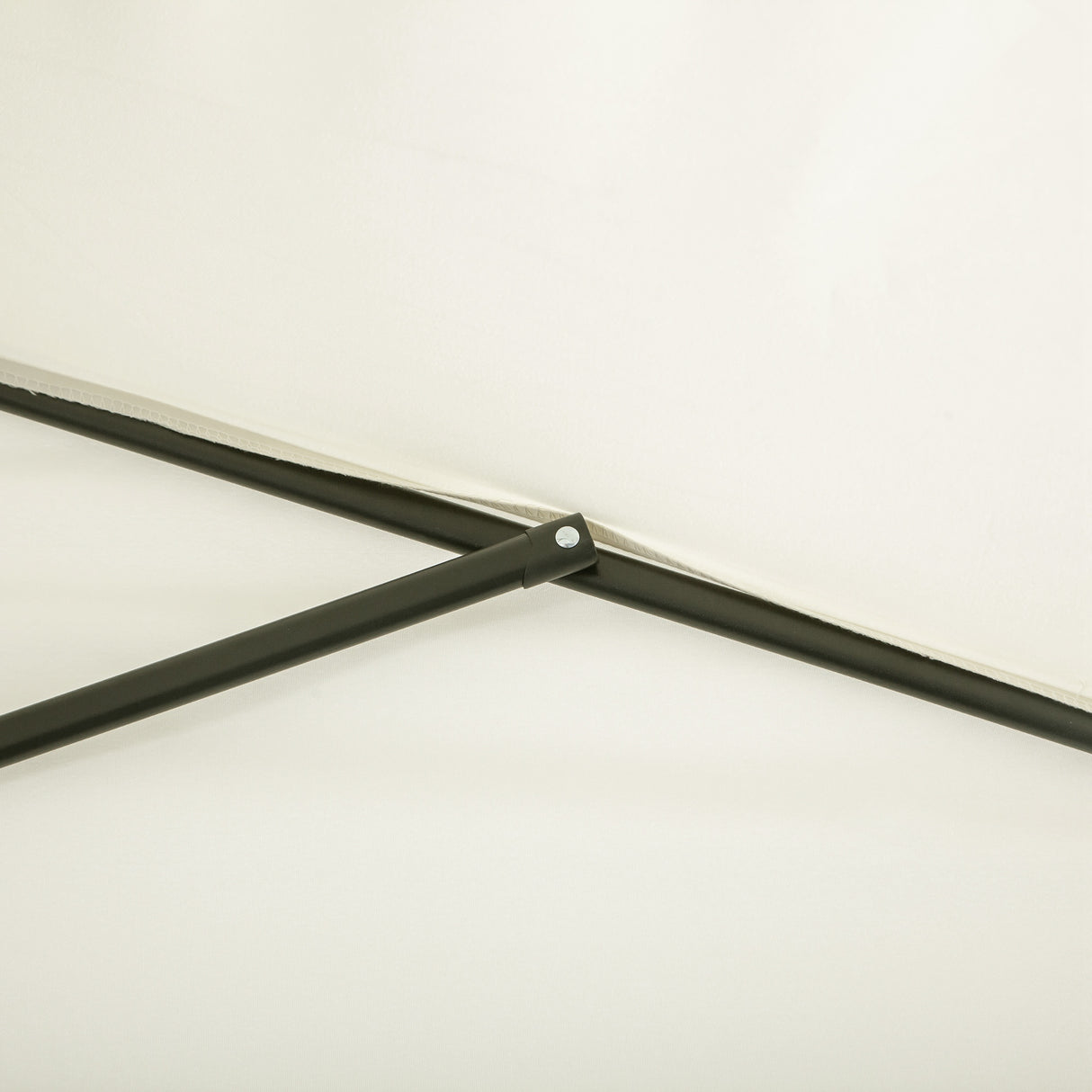 Polyester Half Parasol Umbrella 230cm Wide x 130cm Depth - Velmora