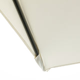 Polyester Half Parasol Umbrella 230cm Wide x 130cm Depth - Velmora
