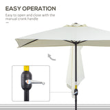 Polyester Half Parasol Umbrella 230cm Wide x 130cm Depth - Velmora