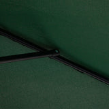 Polyester Half Parasol Umbrella 230cm Wide x 130cm Depth - Velmora