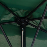 Polyester Half Parasol Umbrella 230cm Wide x 130cm Depth - Velmora