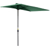 Polyester Half Parasol Umbrella 230cm Wide x 130cm Depth - Velmora