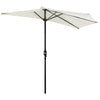 Polyester Half Parasol Umbrella 269cm Wide x 138cm Depth - Velmora