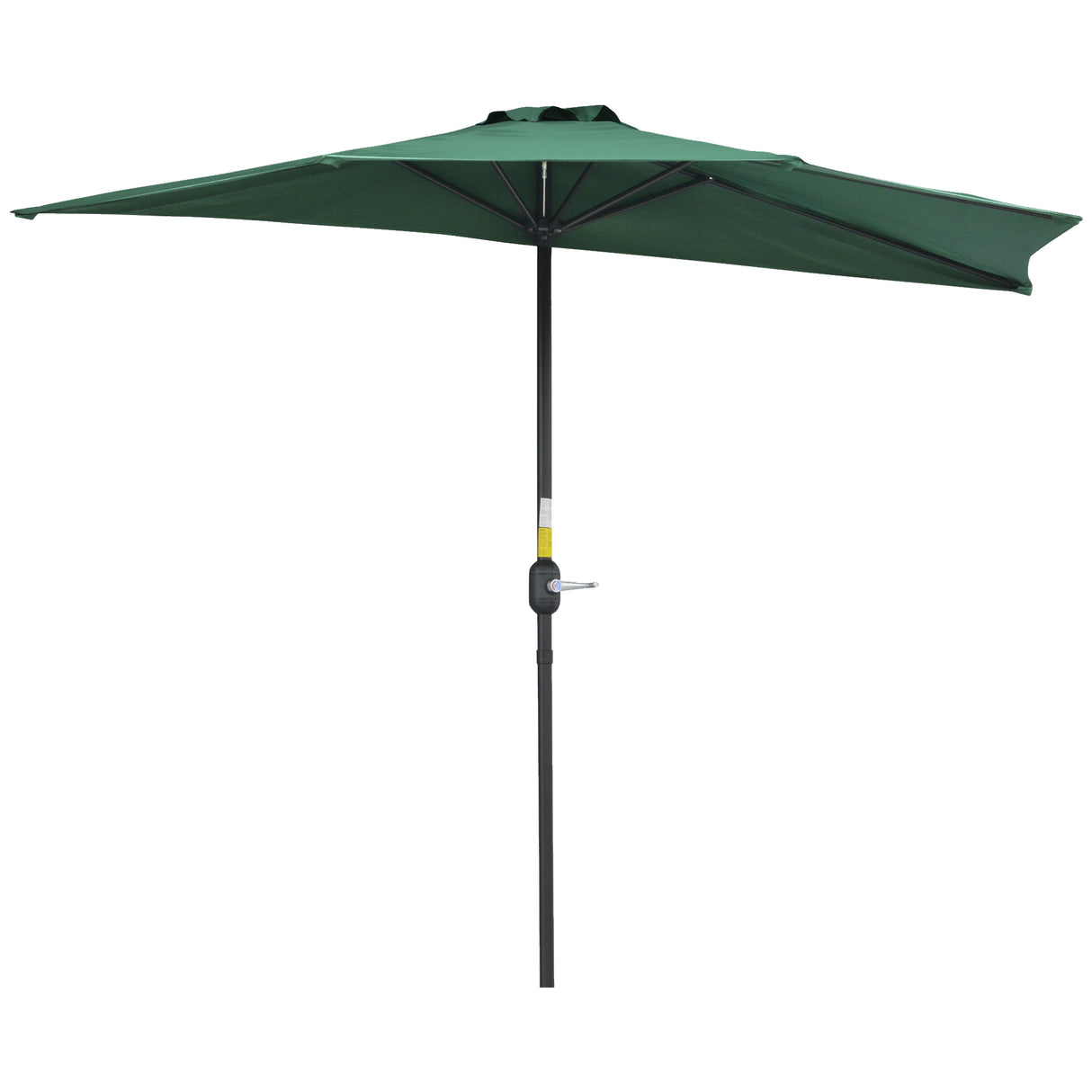 Polyester Half Parasol Umbrella 269cm Wide x 138cm Depth - Velmora