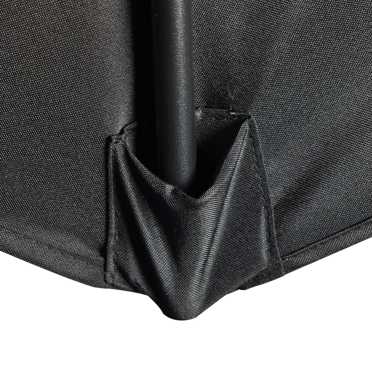 Polyester Half Parasol Umbrella 269cm Wide x 138cm Depth - Velmora