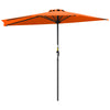 Polyester Half Parasol Umbrella 269cm Wide x 138cm Depth - Velmora