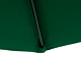 Polyester Half Parasol Umbrella 293cm Wide x 150cm Depth - Velmora