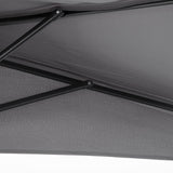 Polyester Half Parasol Umbrella 293cm Wide x 150cm Depth - Velmora