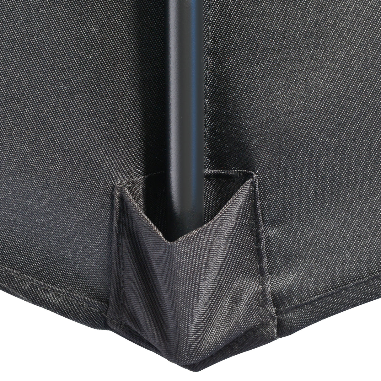 Polyester Half Parasol Umbrella 293cm Wide x 150cm Depth - Velmora