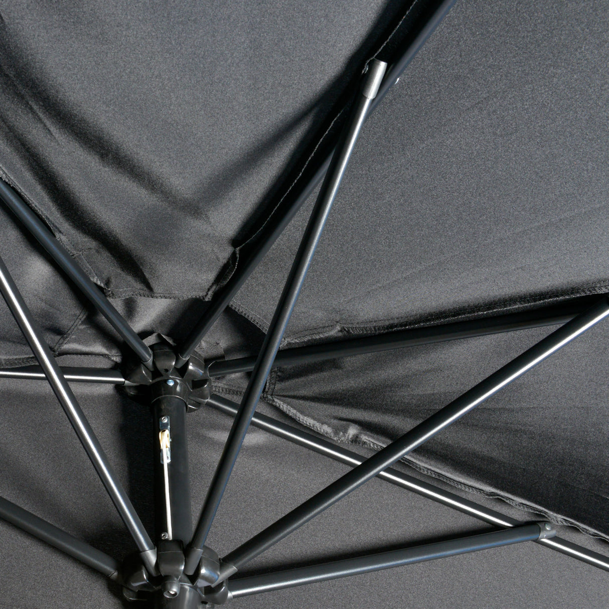 Polyester Half Parasol Umbrella 293cm Wide x 150cm Depth - Velmora