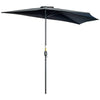 Polyester Half Parasol Umbrella 293cm Wide x 150cm Depth - Velmora