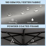 Polyester Half Parasol Umbrella With 25 Solar LED Light 265cm Wide x 135cm Depth - Velmora