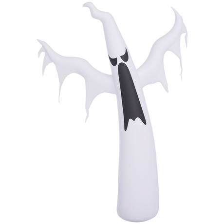 Polyester Inflatable Halloween Floating Ghost 180cm High With LED - Velmora