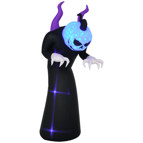 Polyester Inflatable Halloween Ghost 210cm High With LED - Velmora