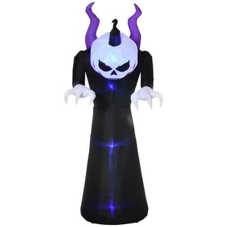 Polyester Inflatable Halloween Ghost 210cm High With LED - Velmora