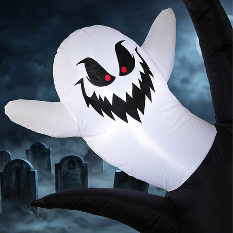 Polyester Inflatable Halloween Spooky Tree 250cm High With LED - Velmora
