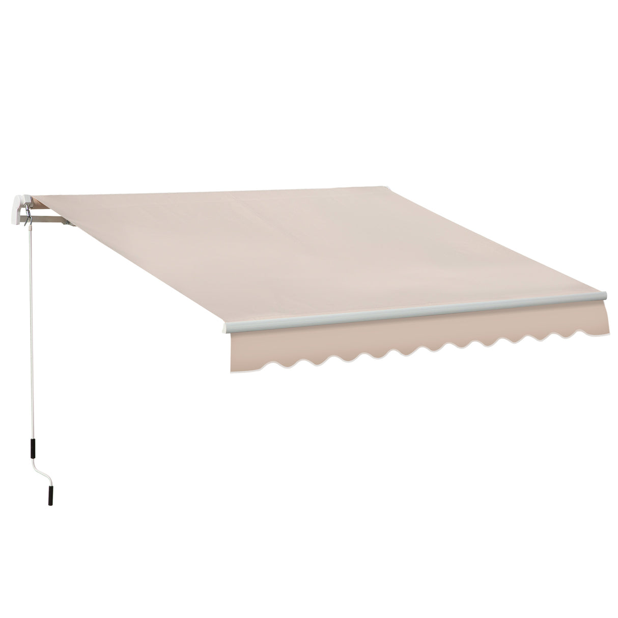Polyester Manual Awning 295cm Wide x 250cm Depth - Velmora