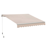 Polyester Manual Awning 295cm Wide x 250cm Depth - Velmora