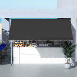 Polyester Manual Awning 300cm Wide x 175cm Depth - Velmora