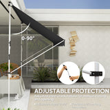 Polyester Manual Awning 300cm Wide x 175cm Depth - Velmora