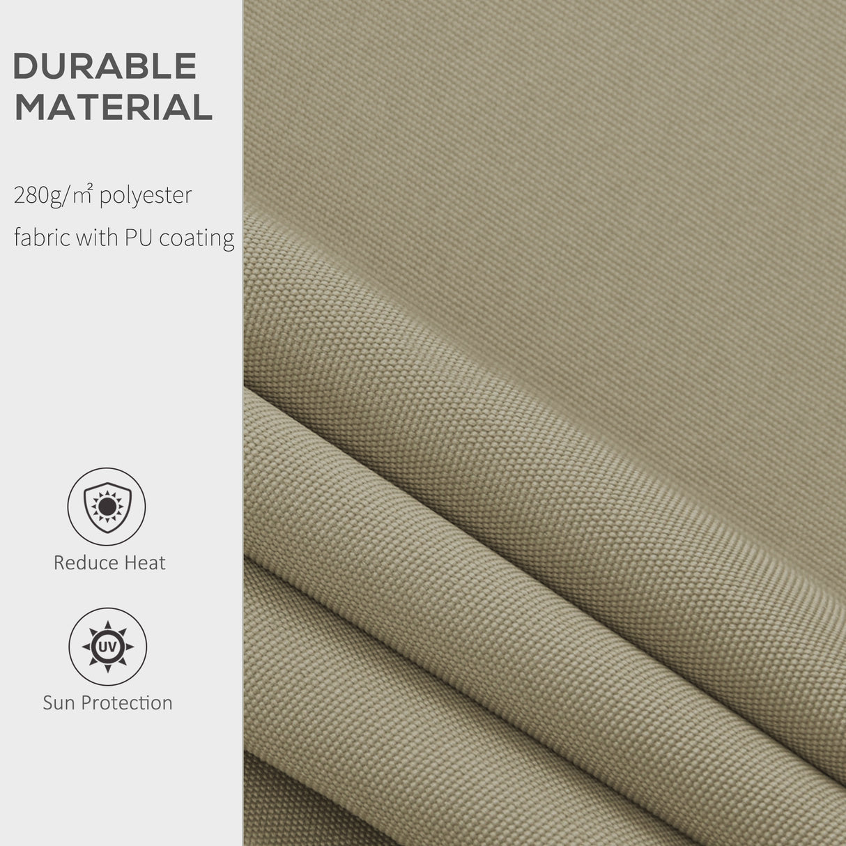 Polyester Manual Retractable Awning 250cm Wide x 200cm Depth - Velmora