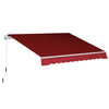 Polyester Manual Retractable Awning 250cm Wide x 200cm Depth - Velmora