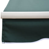 Polyester Manual Retractable Awning 250cm Wide x 237cm Depth - Velmora